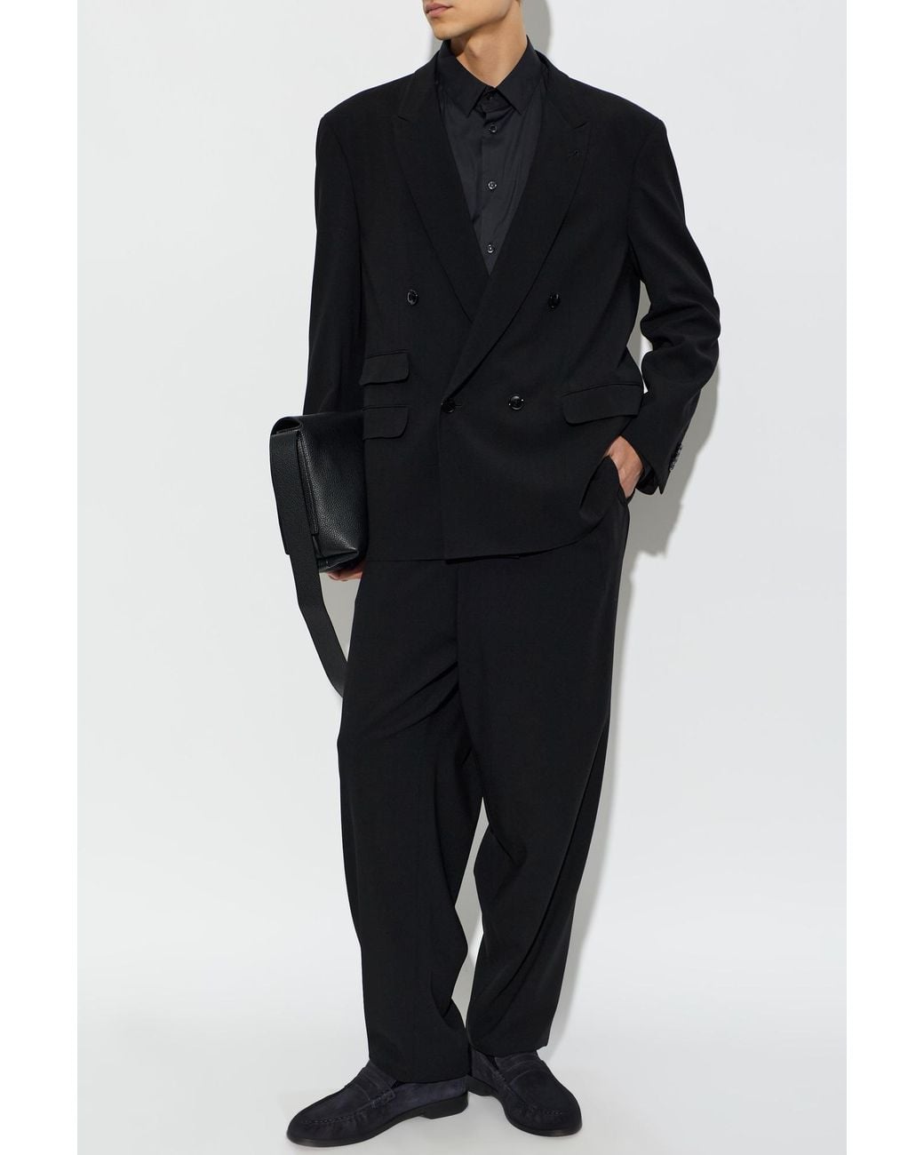 Giorgio Armani Black Wool Suit for men