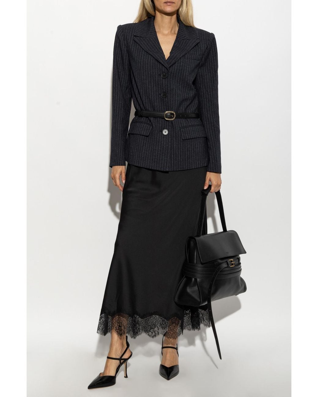 Self-Portrait Black Dress With A Detachable Skirt