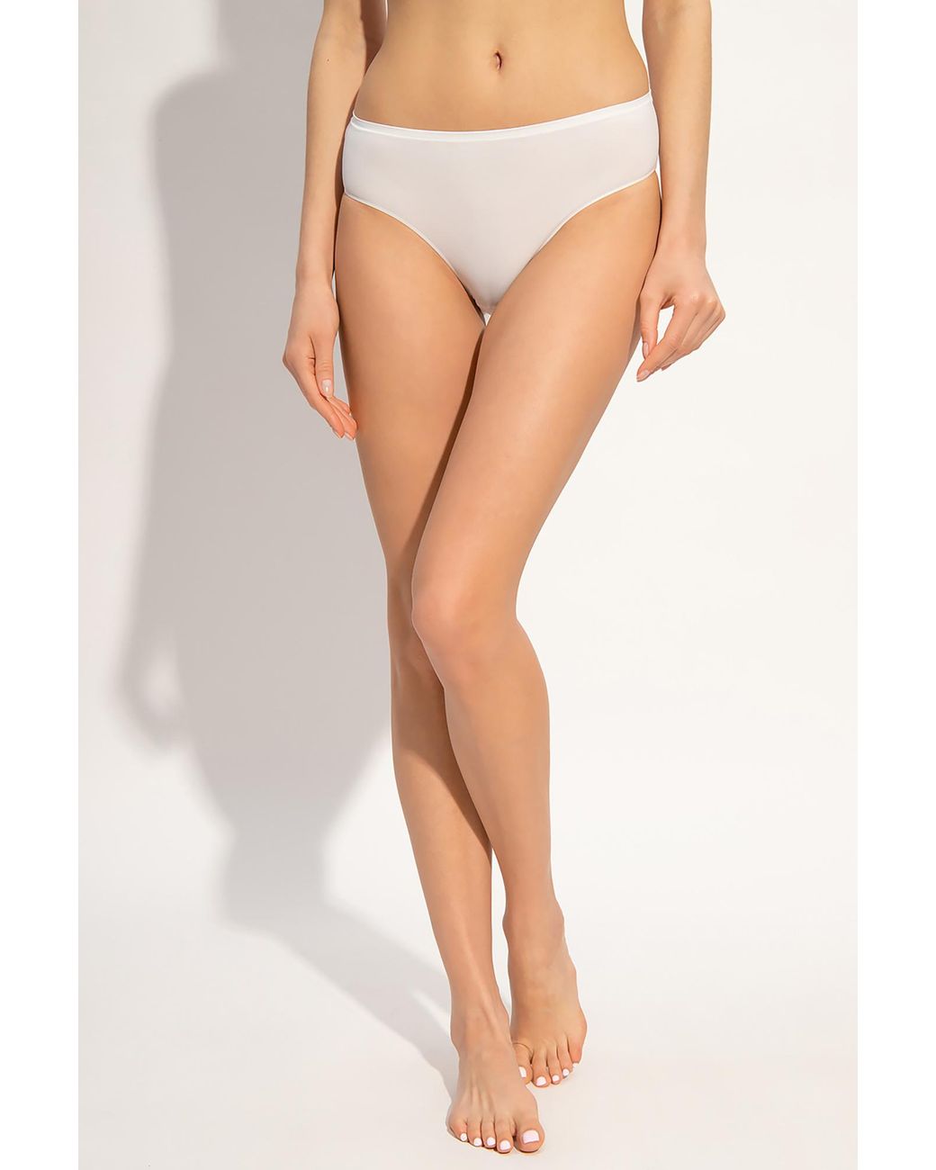Hanro White Logo Briefs