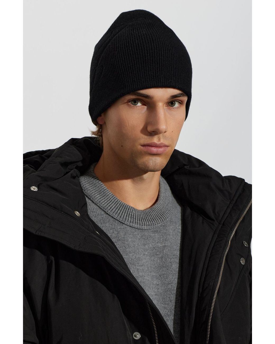 Jacquemus Brown Logo Beanie