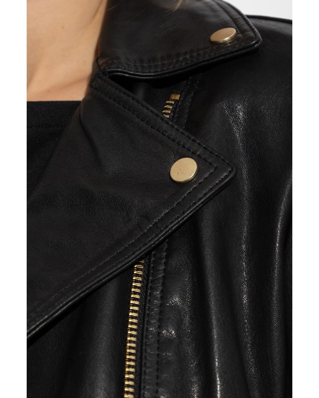 AllSaints Black Leather Jacket Dalby