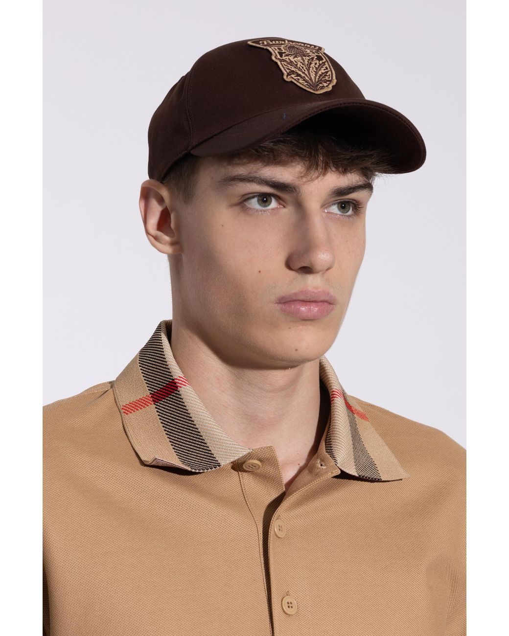 Burberry Brown Baseball Cap for men