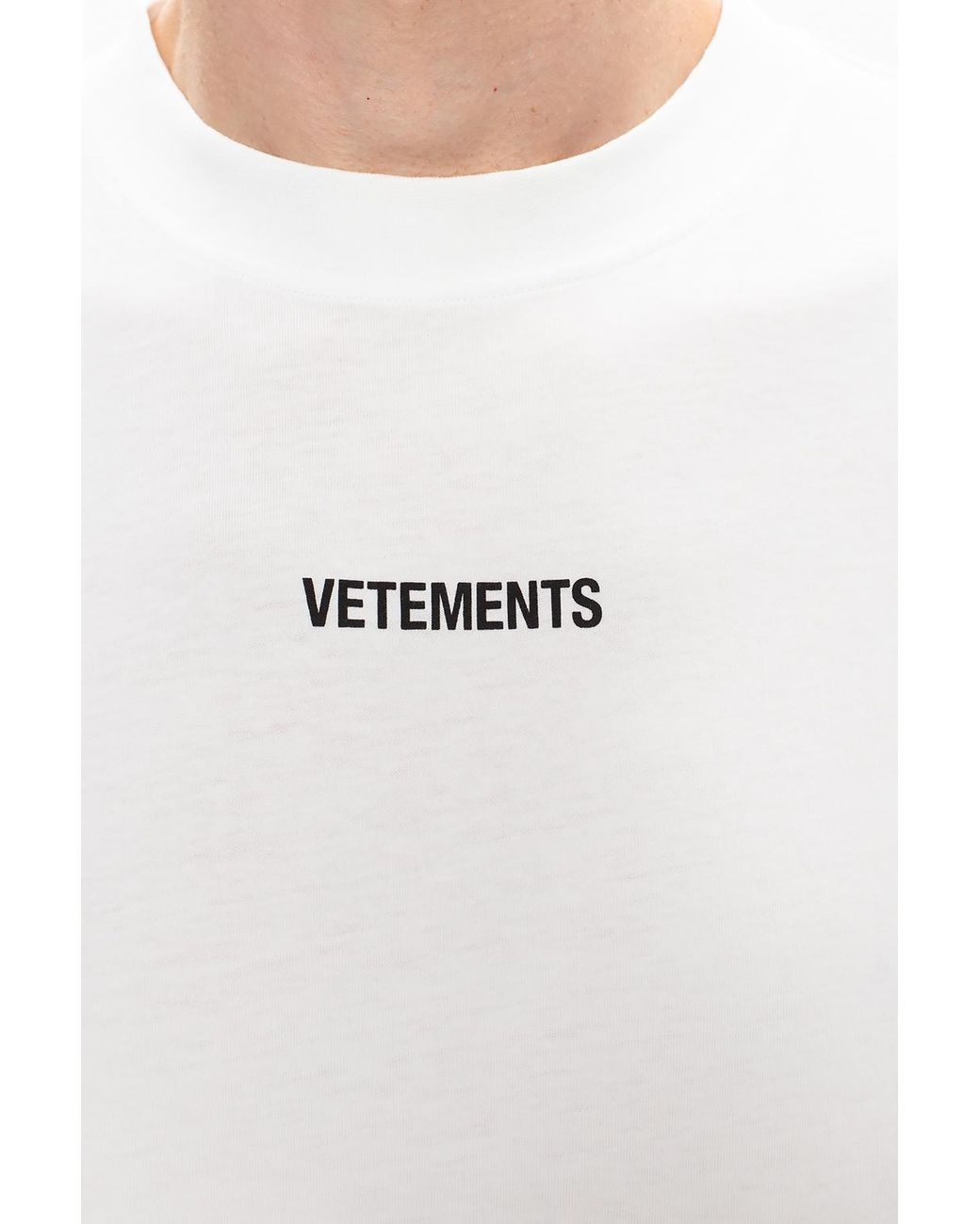Vetements T-shirt With Logo in White for Men | Lyst