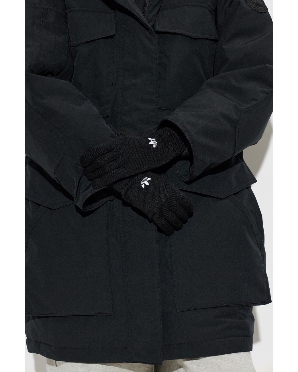 Adidas Originals Black Logo Gloves