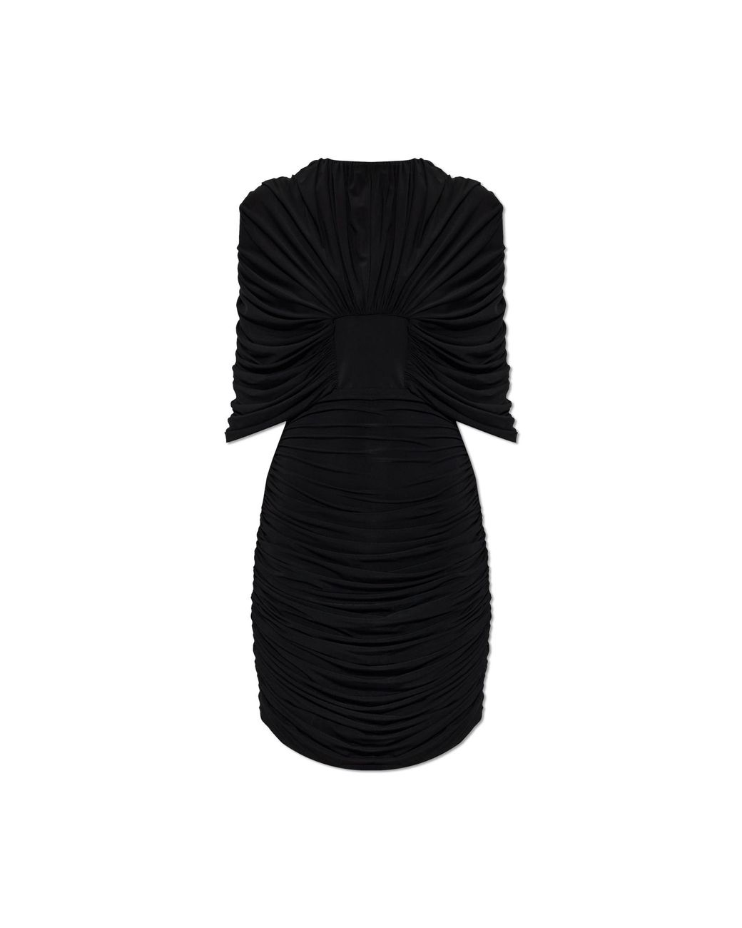 The Mannei Black Dress With Draping