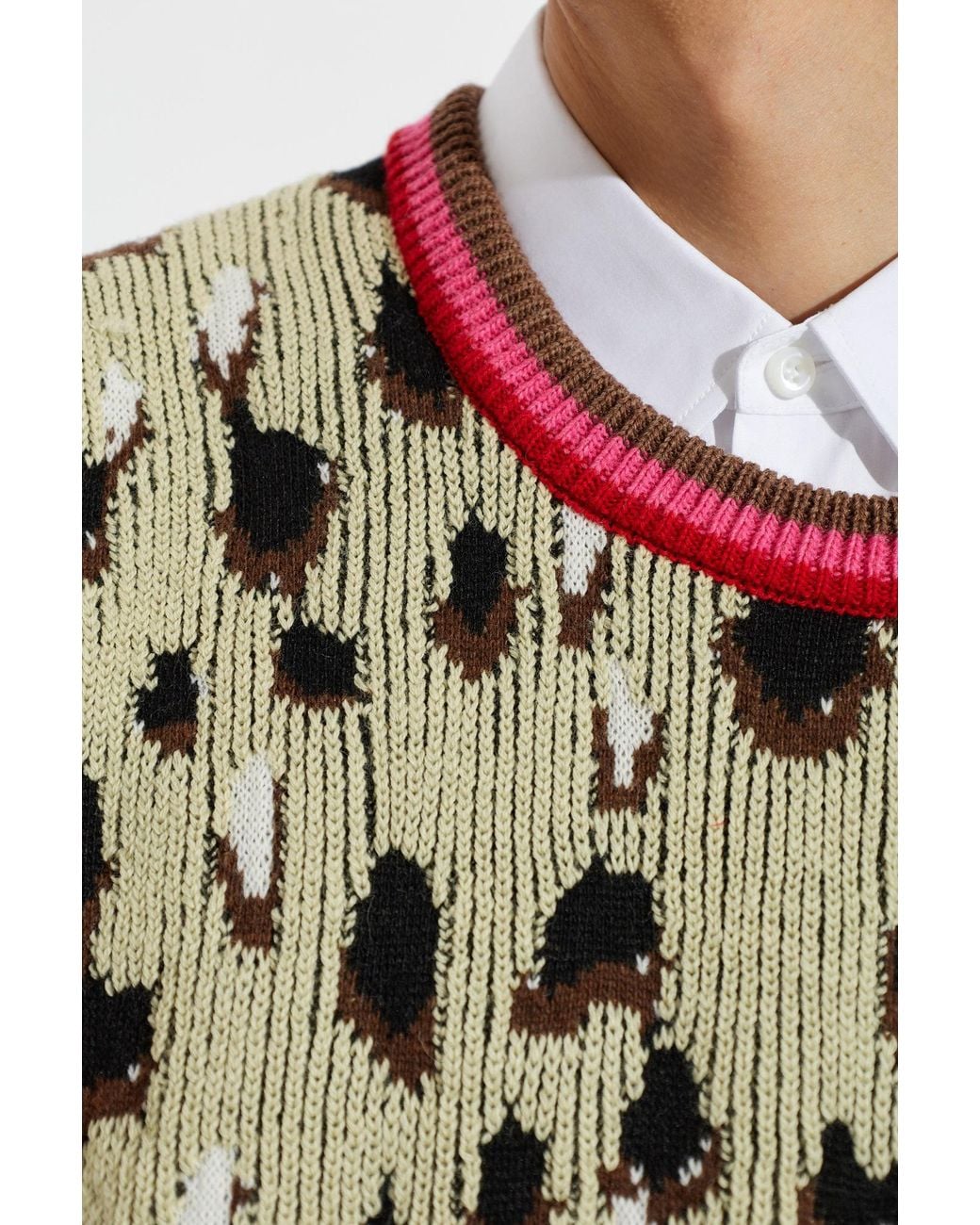 PDF Patterned Vest in White for Men | Lyst