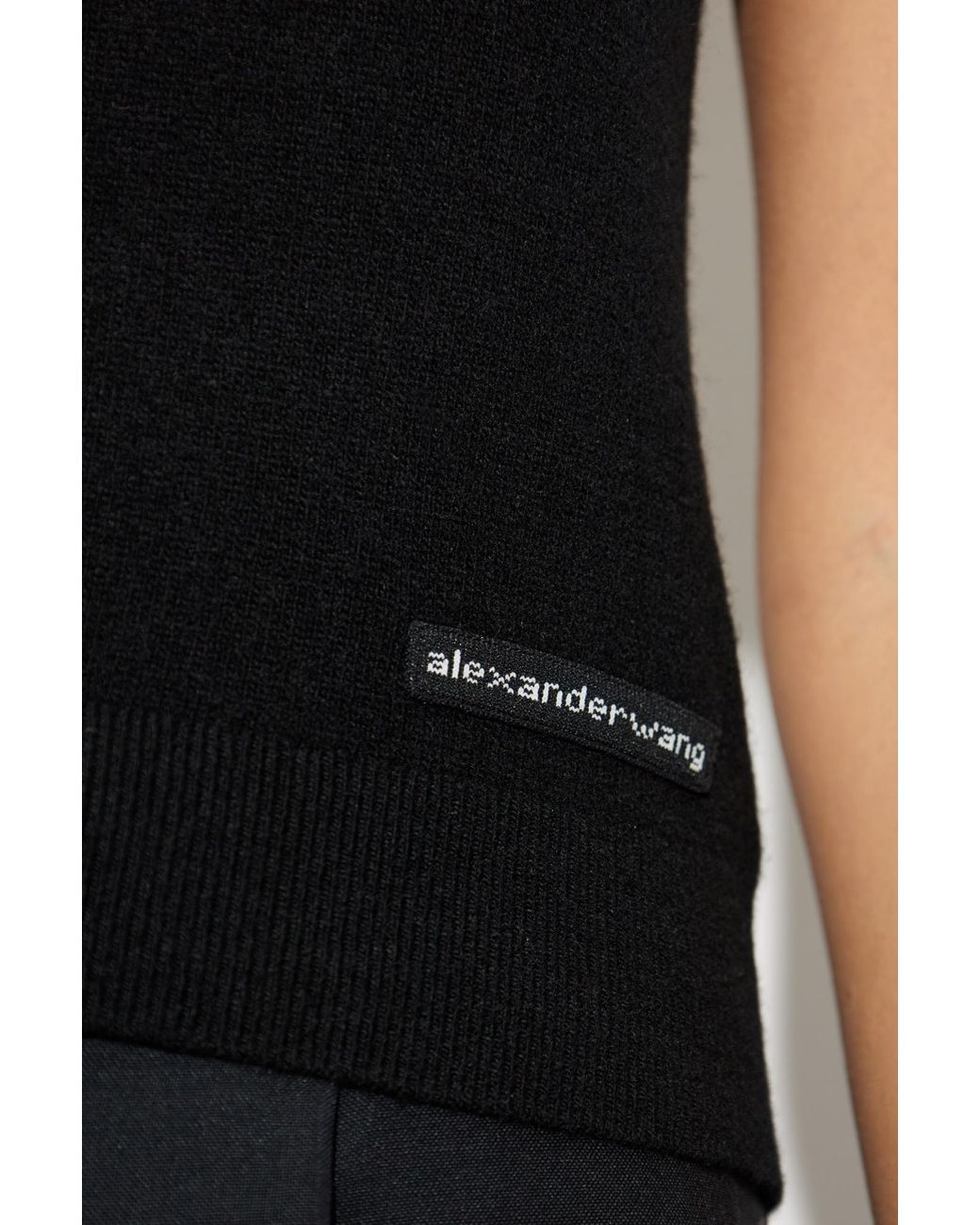 Alexander Wang Black Top With Logo Patch