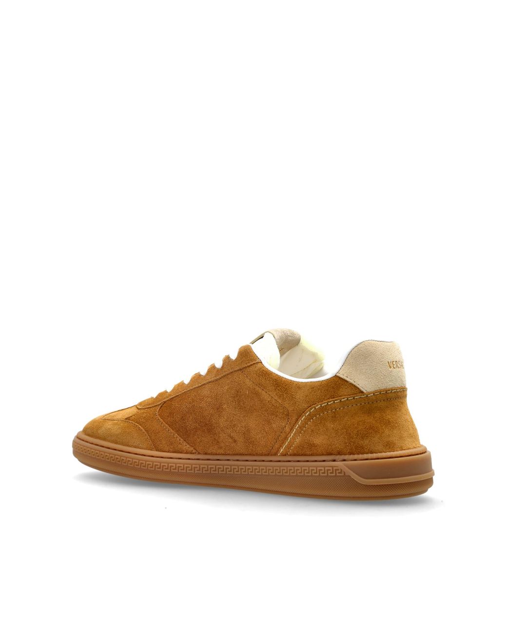 Versace Brown "Greca" Suede Sneakers