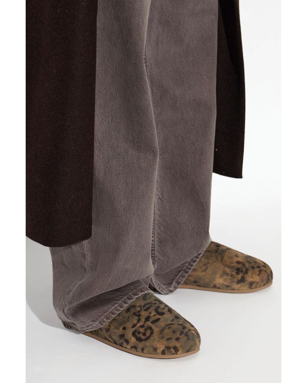 Ugg Brown Suede Shoes 'Elea Spotted Slip-On'