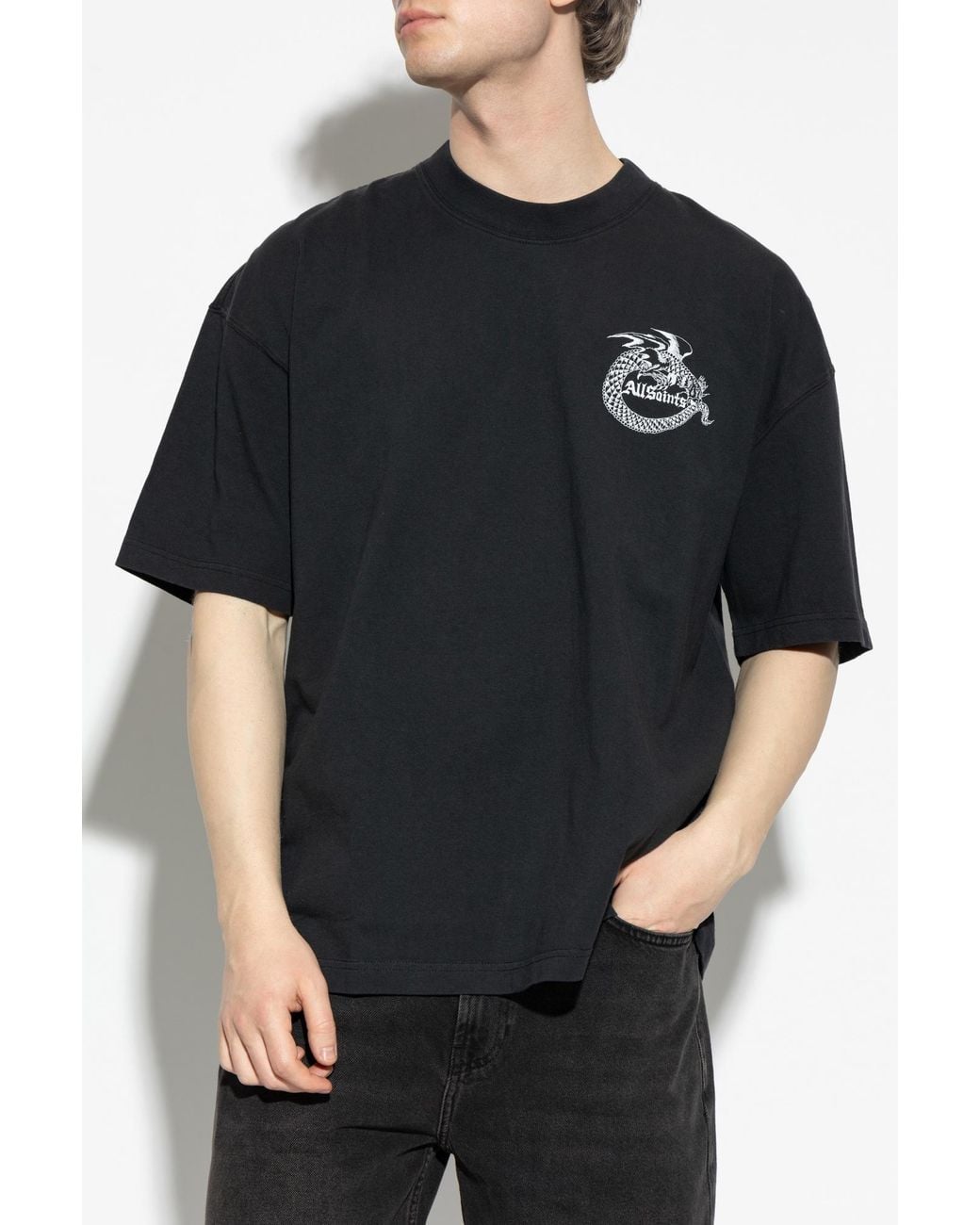AllSaints Black T-Shirt 'Terra' for men