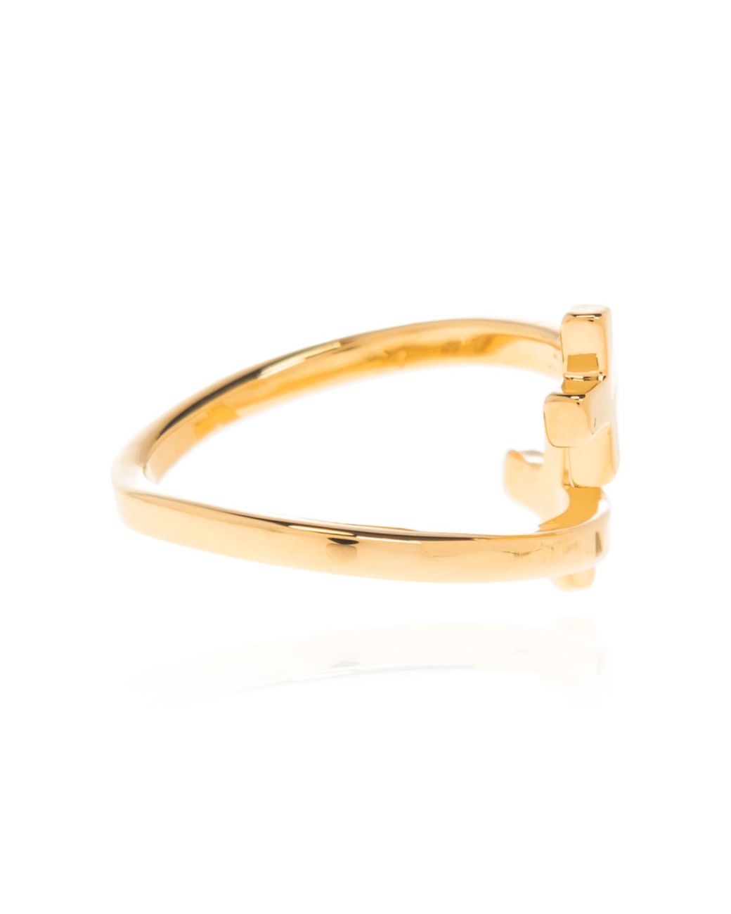 DSquared² Metallic Brass Ring for men