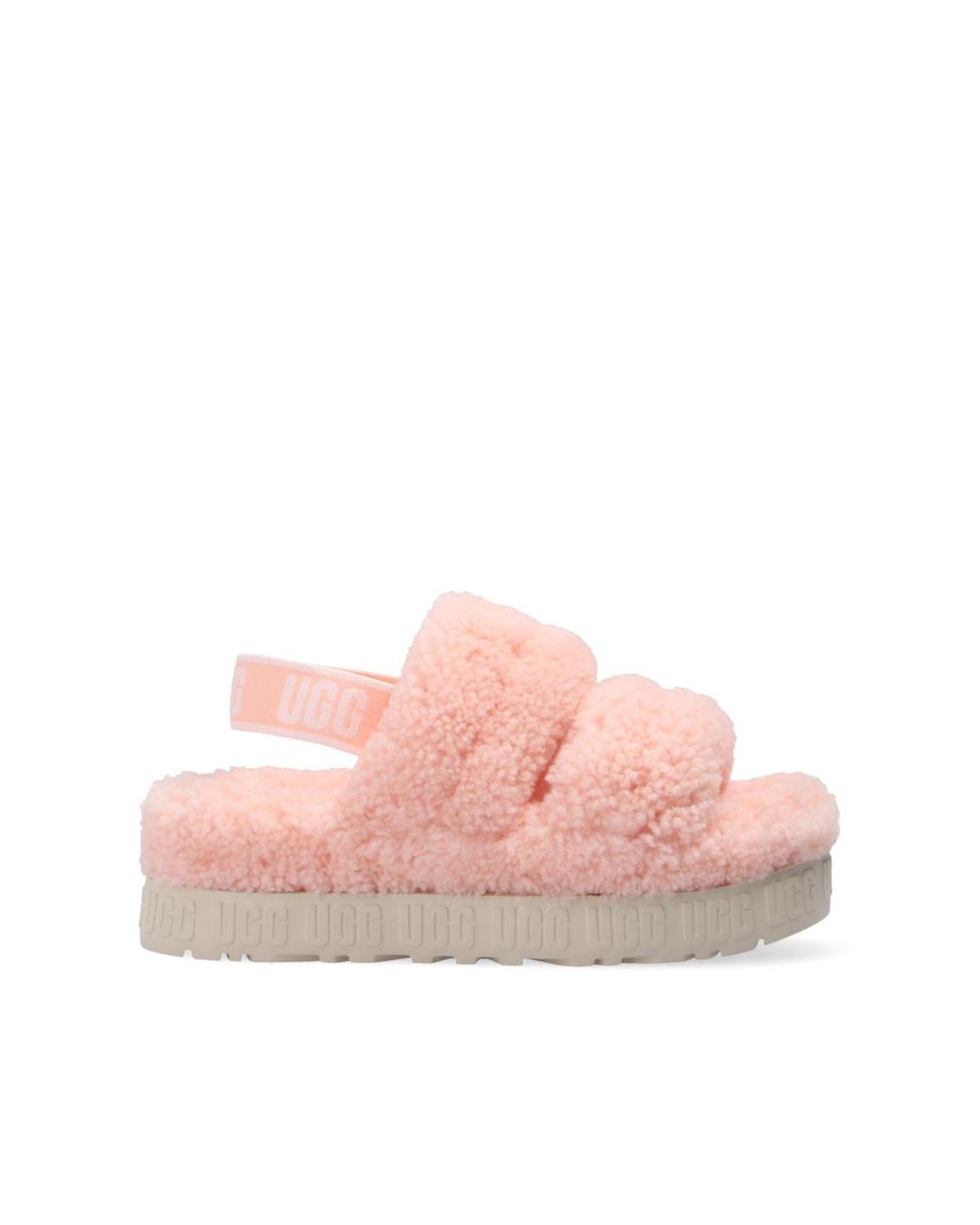 ugg furry sandals