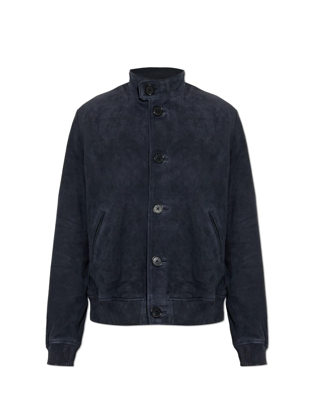 Zadig & Voltaire Blue Suede Jacket 'Lonni' for men
