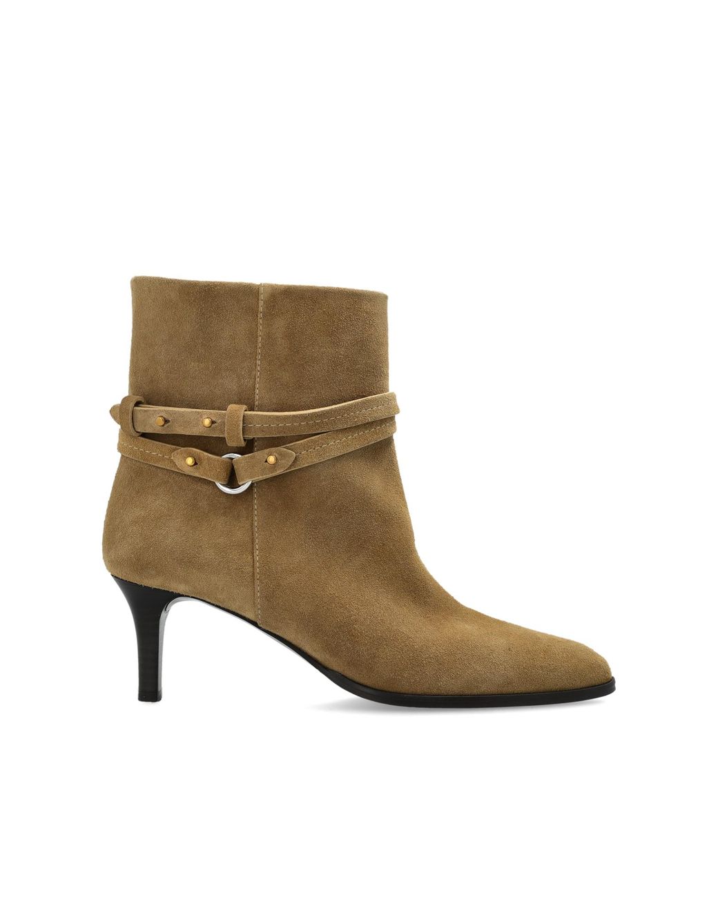 Isabel Marant Brown Heeled Ankle Boots "Meyli"
