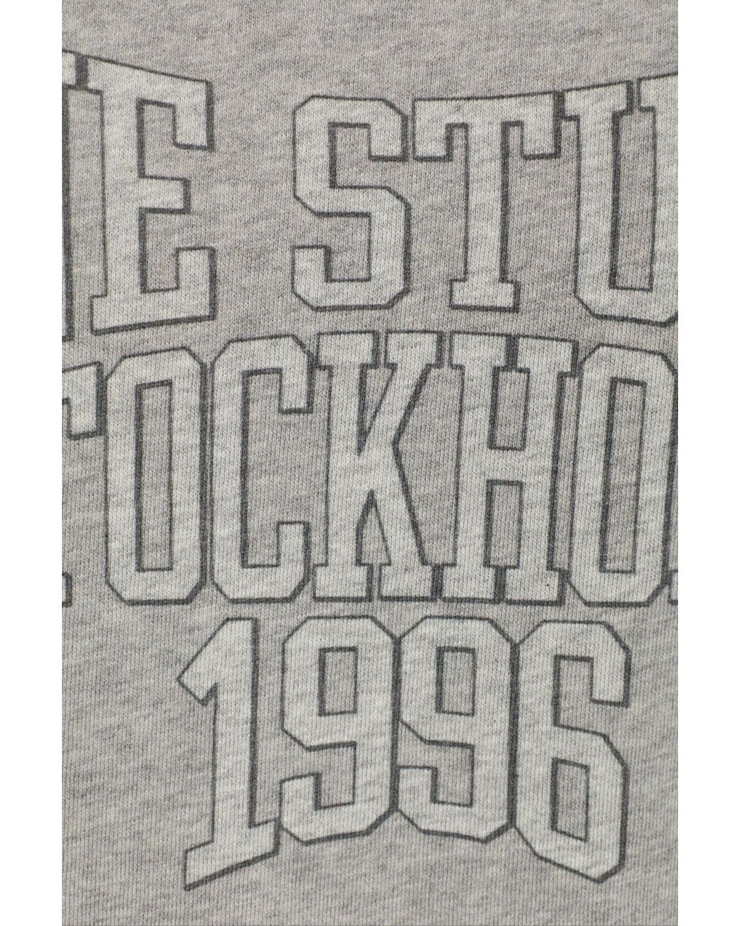 Acne Gray Sweatshirt With Stand-Up Collar