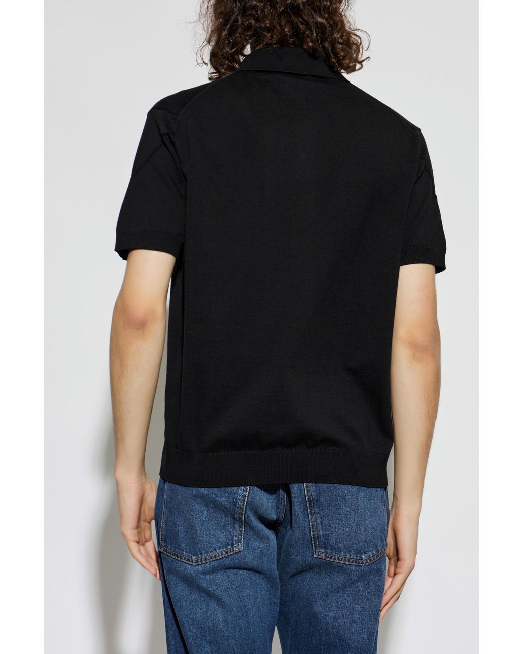 Givenchy Black Polo With Logo for men