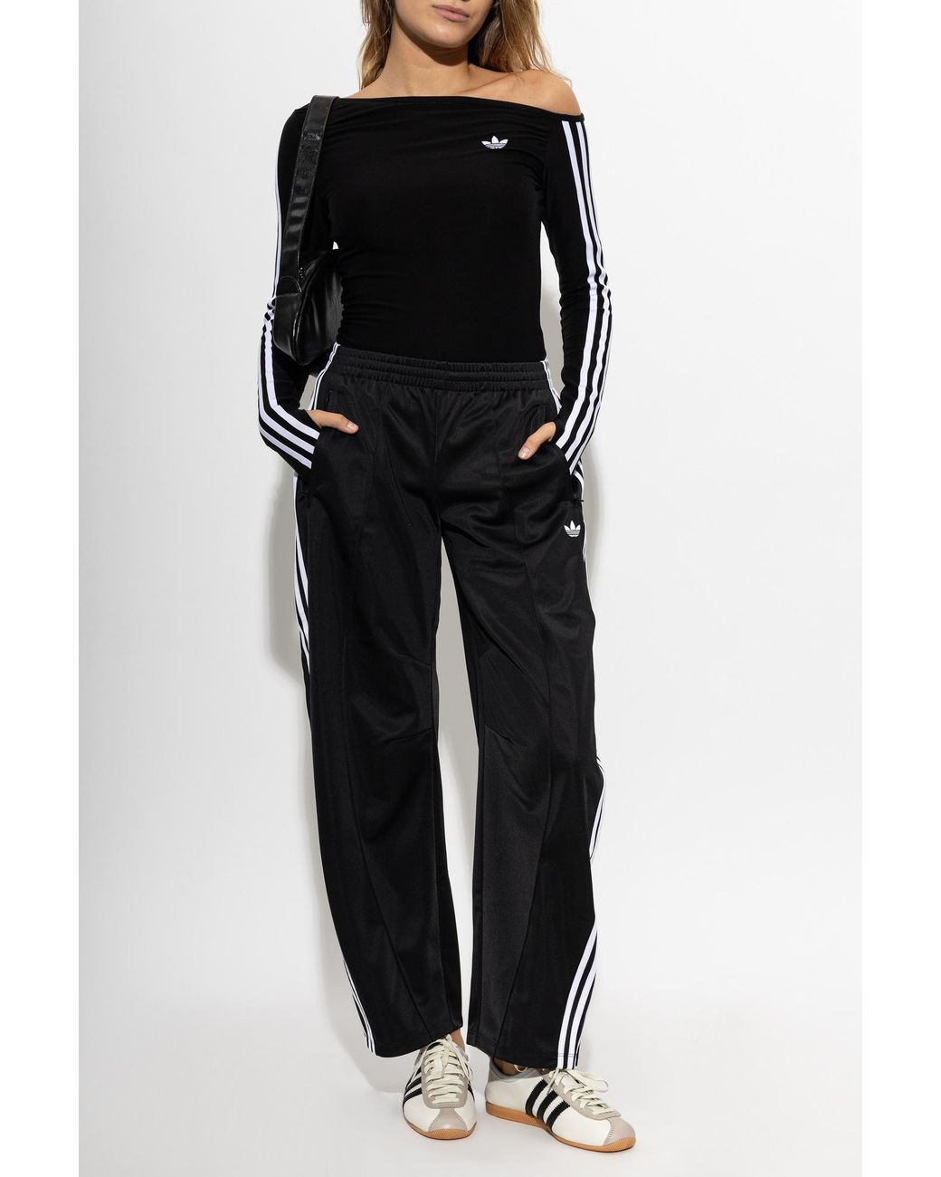 Adidas Originals Black Asymmetrical Cut Top