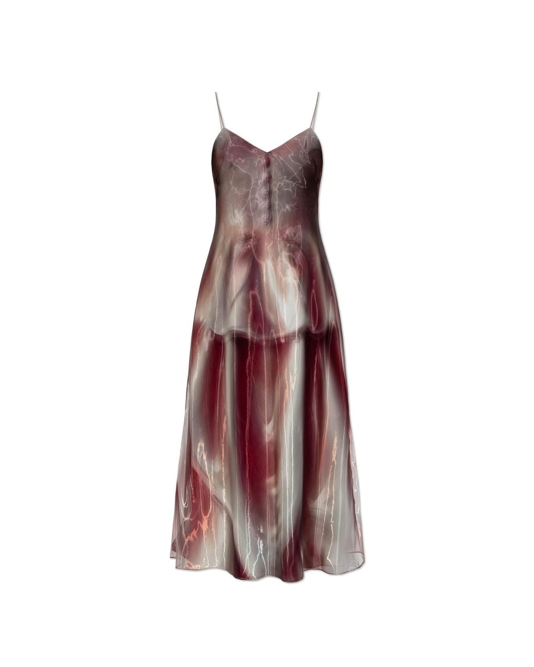 Maison Margiela Purple Dress With 'Trompe L'Oeil' Effect