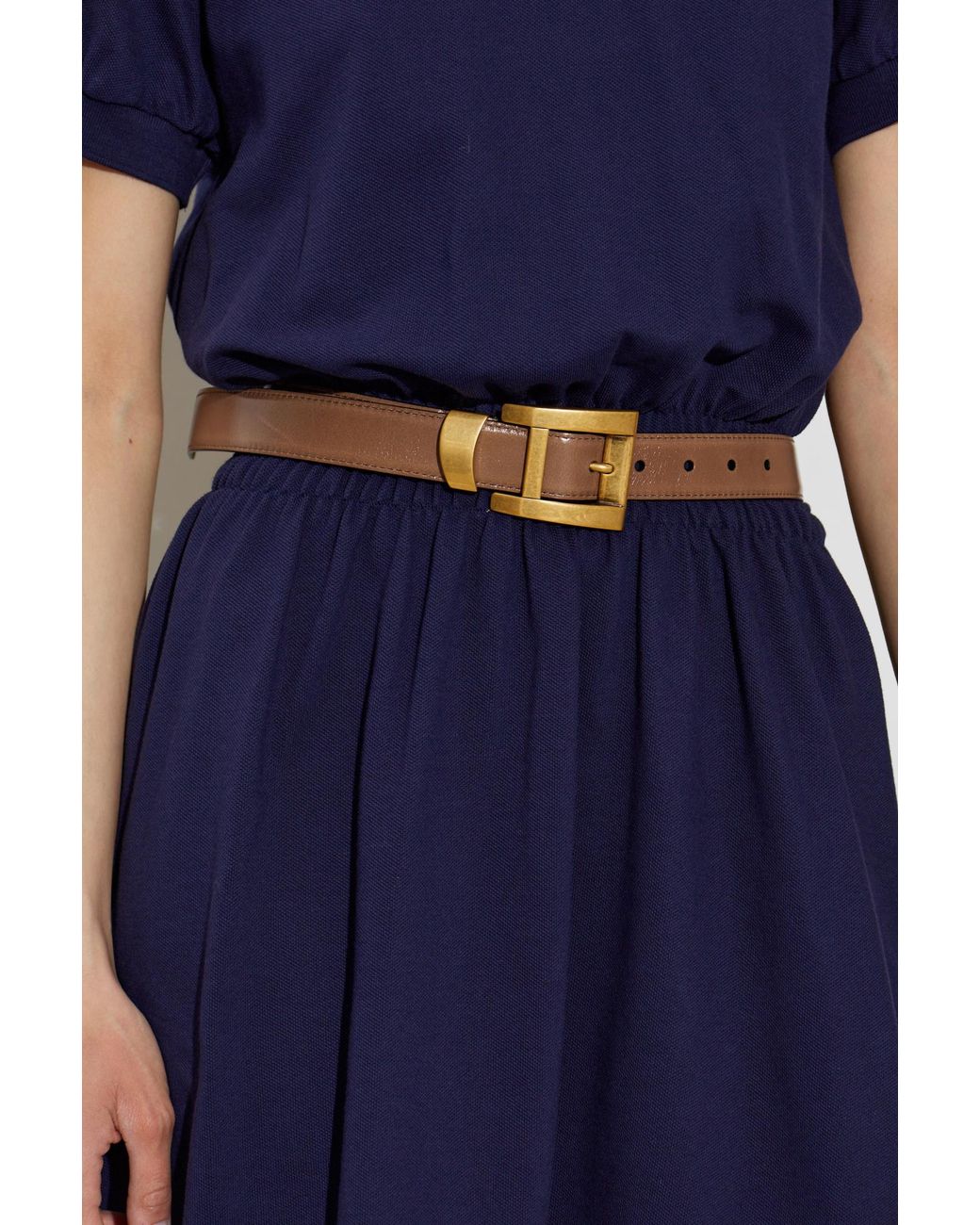 Versace Brown Leather Belt