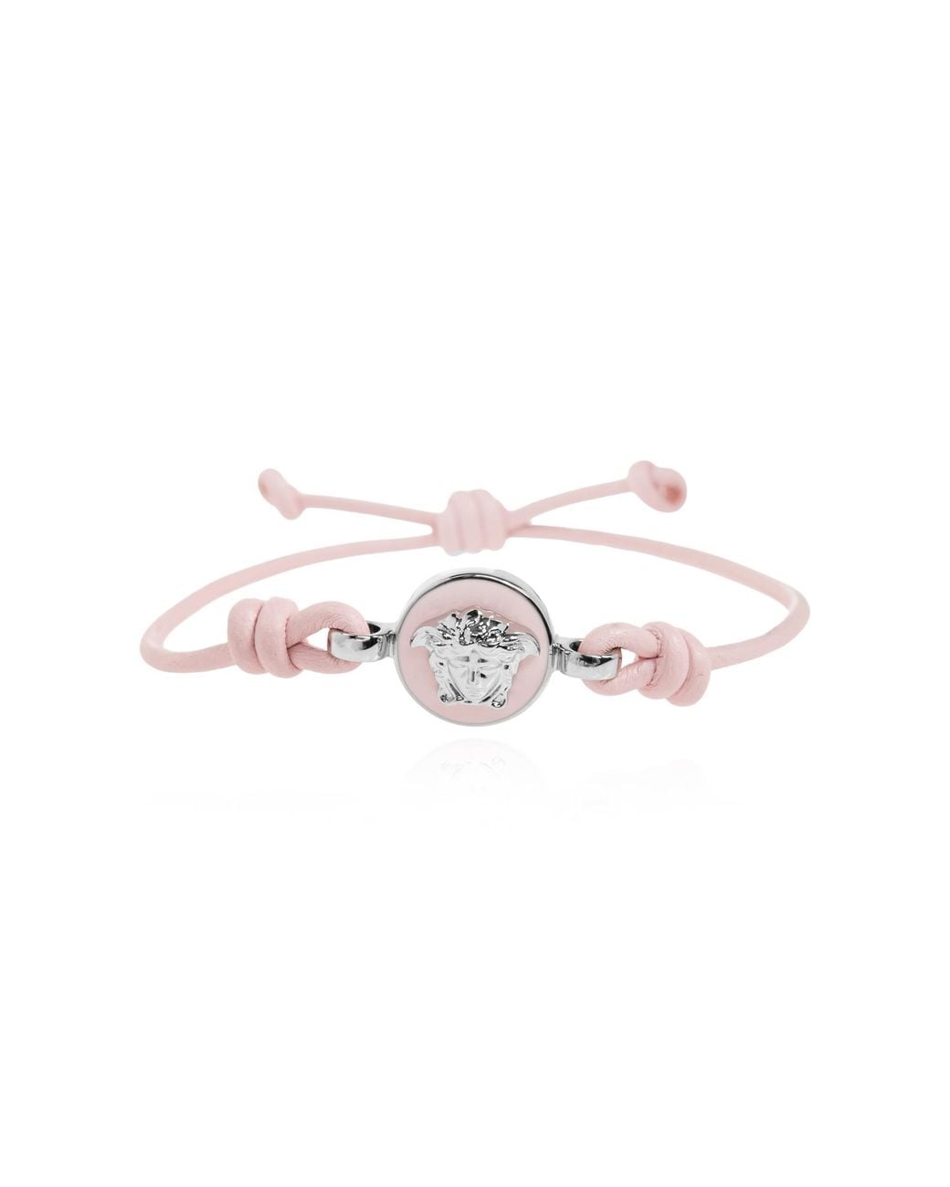 Versace Pink Leather Bracelet