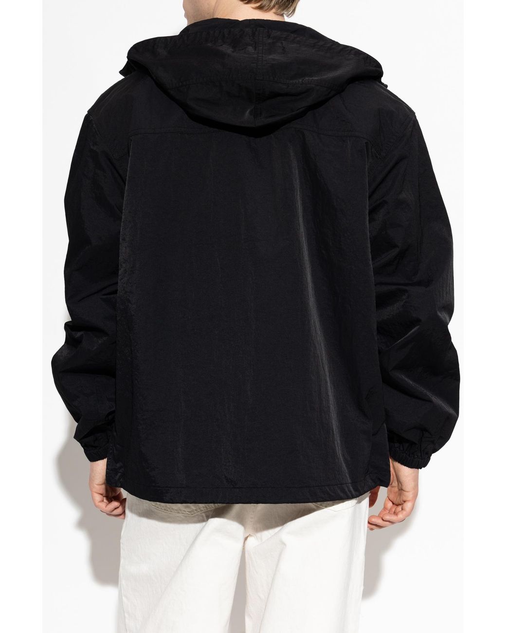 KENZO Black Jacket With Hood for men