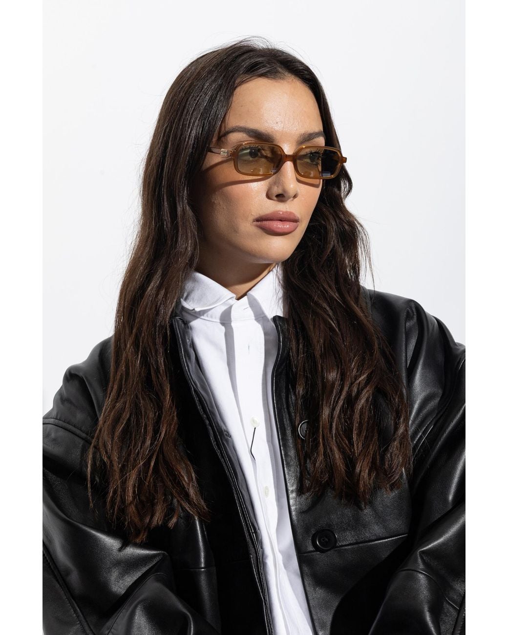 Miu Miu Brown Sunglasses '11Zs'