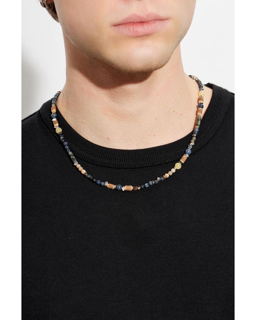 Isabel Marant White Short Necklace With Stones for men