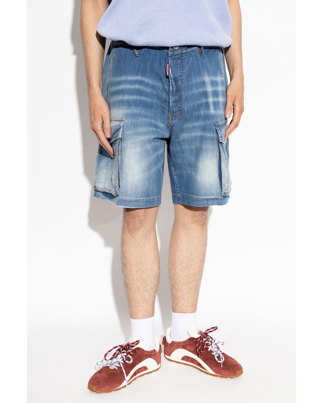DSquared² Blue Denim Shorts for men