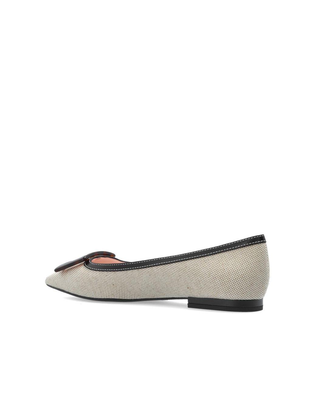 Roger Vivier Natural Gommettine Ballerinas