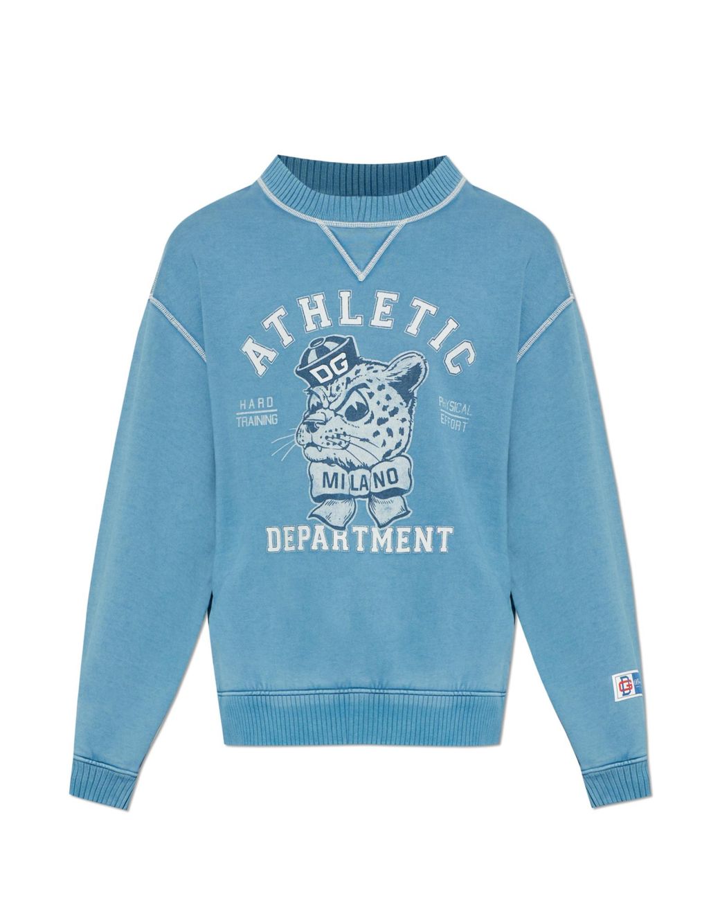 Dolce & Gabbana Blue Sweatshirt With Print for men