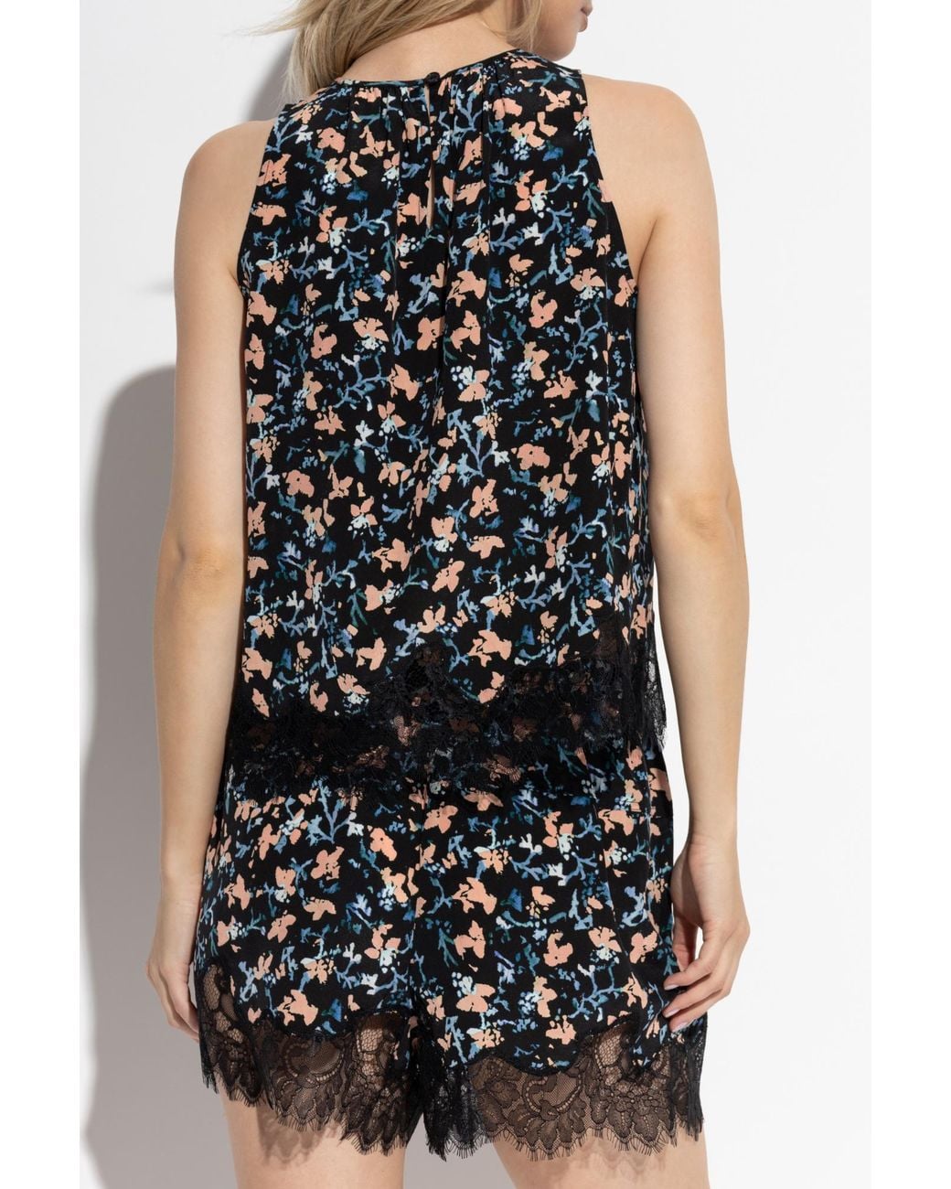 Ulla Johnson Black Silk Top "Sierra"