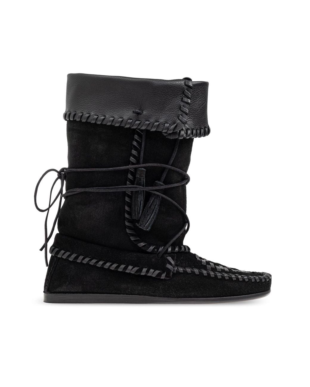 Isabel Marant Black Suede Ankle Boots 'Winki'