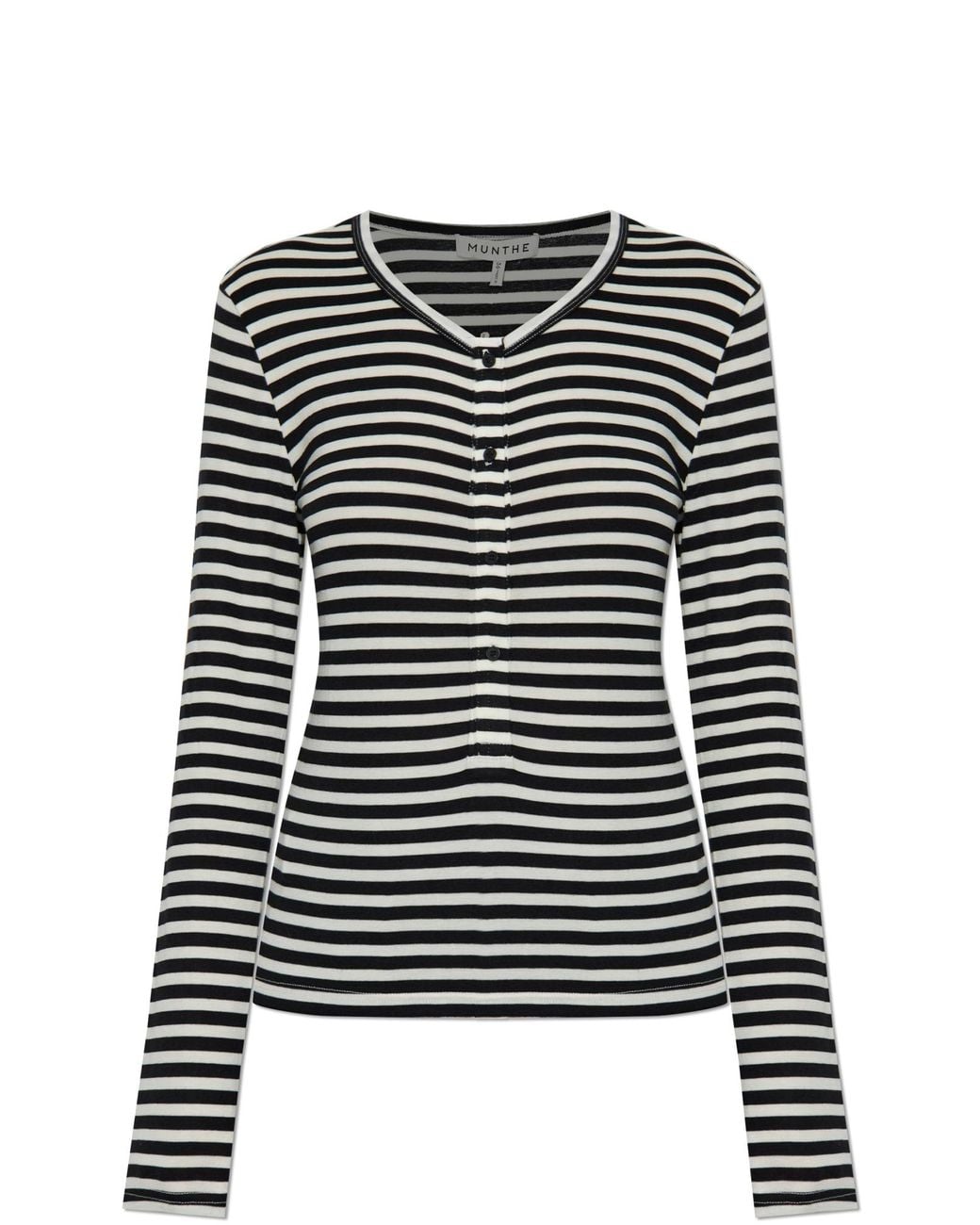 Munthe Black Long Sleeve T-Shirt "Levoma"