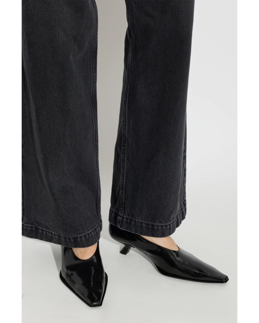 Marni Black Leather Heeled Shoes