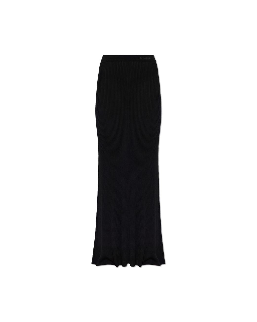 Balenciaga Black Skirt With Logo