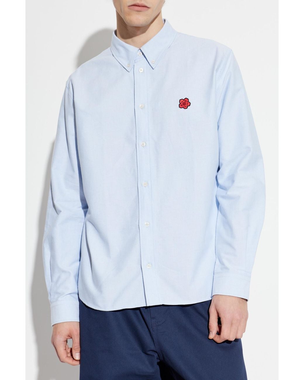 KENZO Red Shirt With Patch for men