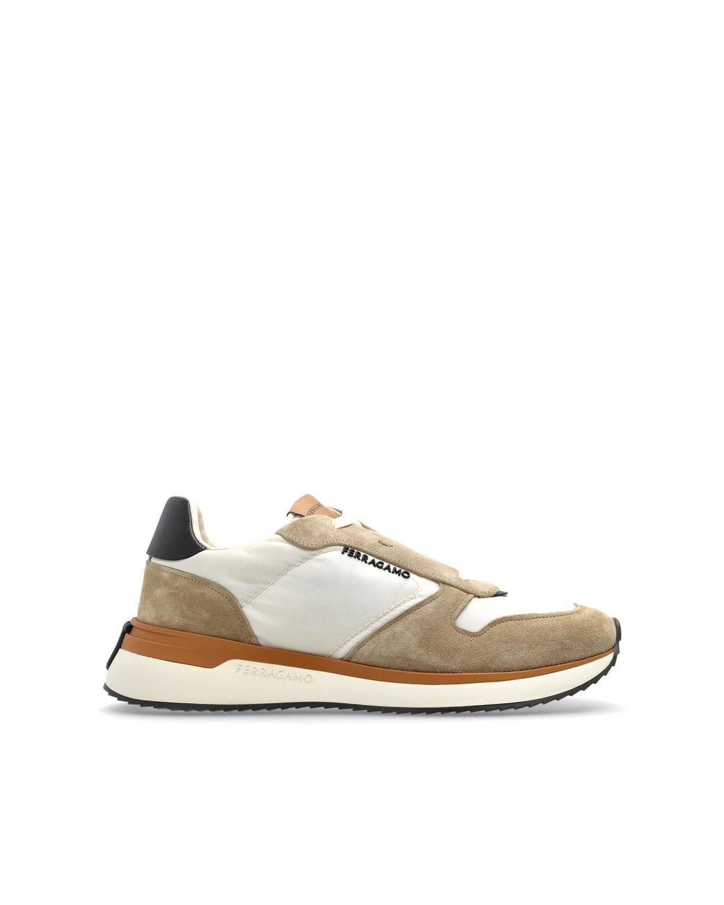 Ferragamo White "Atlantic" Sports Shoes for men
