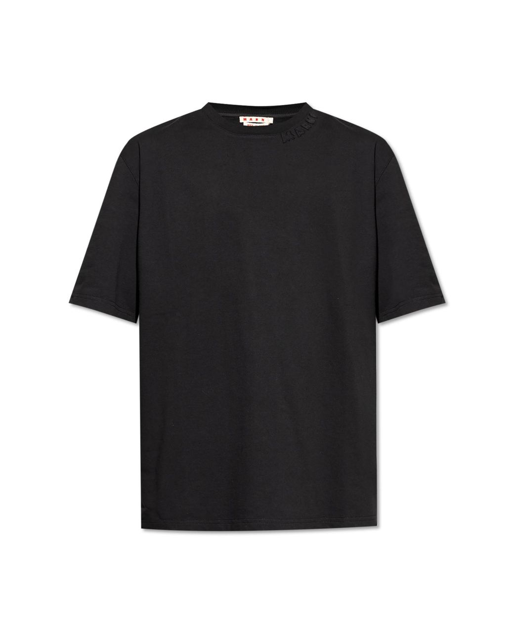 Marni Black T-Shirt With Logo for men