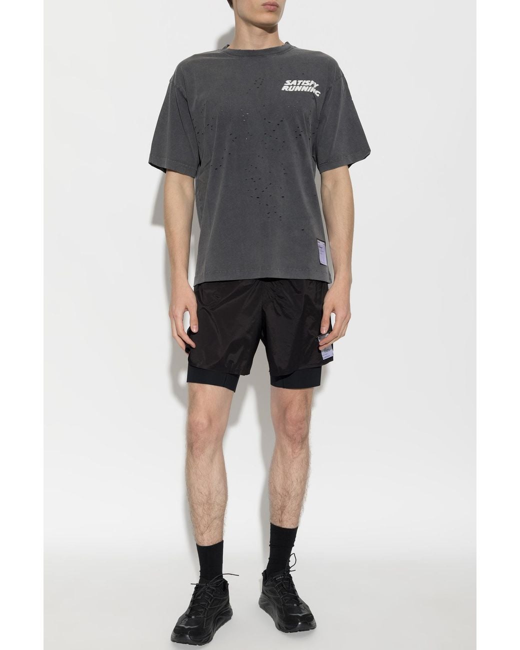 Satisfy Gray 'Mothtech' T-Shirt for men