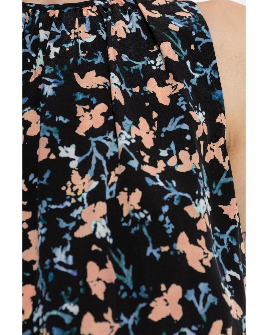 Ulla Johnson Black Silk Top "Sierra"