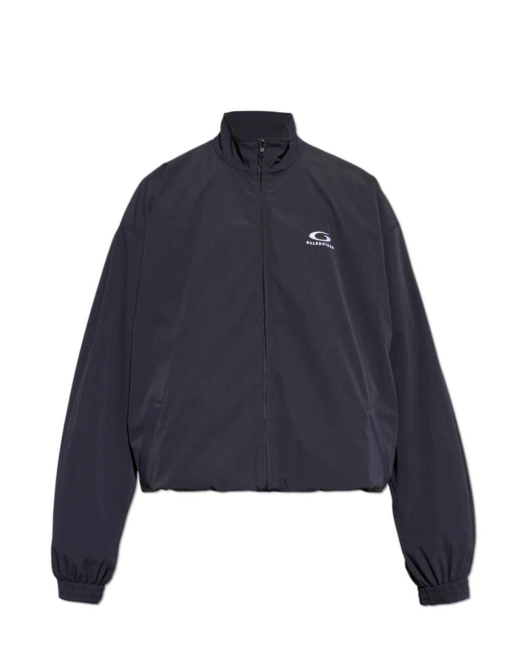 Balenciaga Blue Jacket With Logo for men