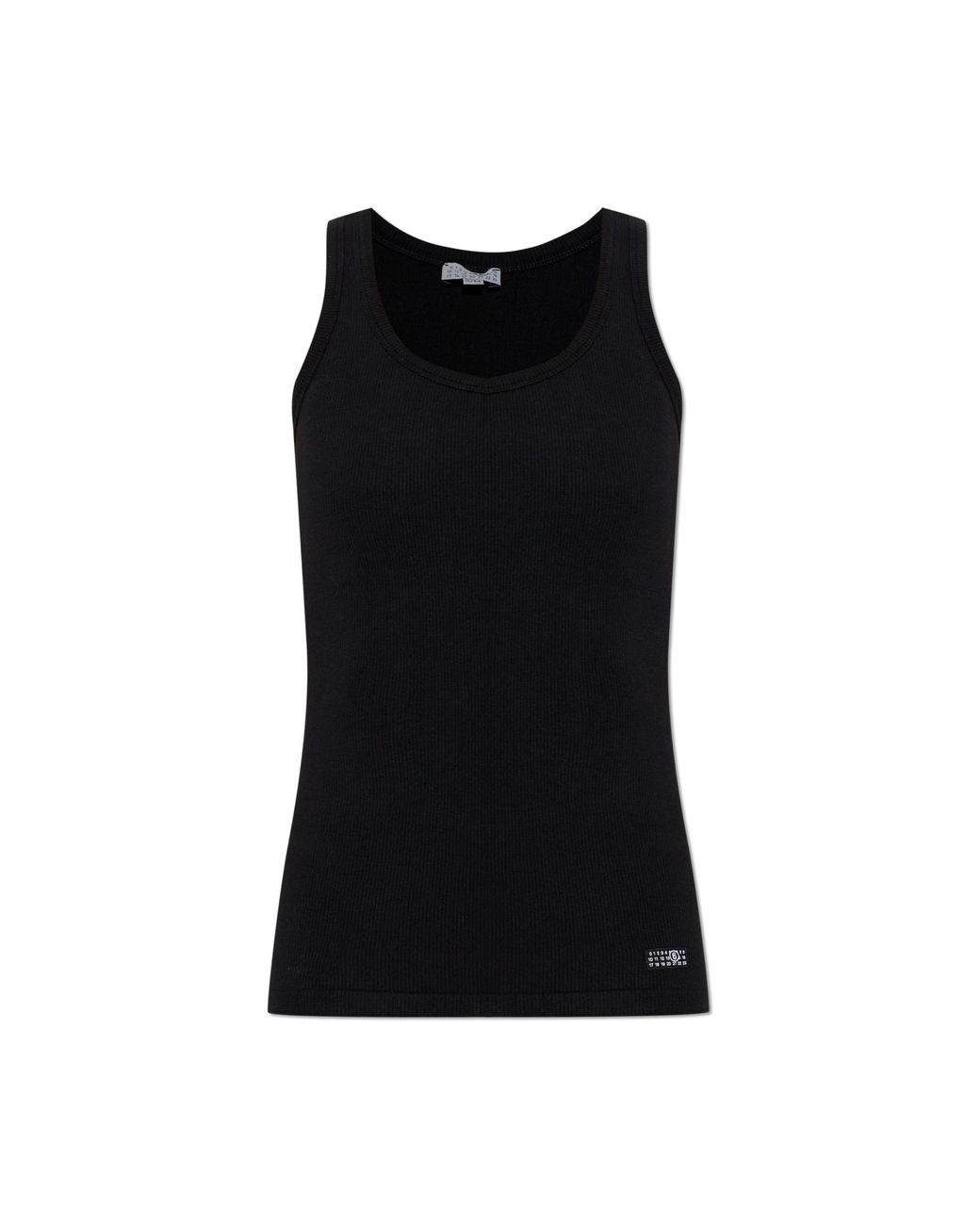 MM6 by Maison Margiela Black Top From The 'Underwear' Collection