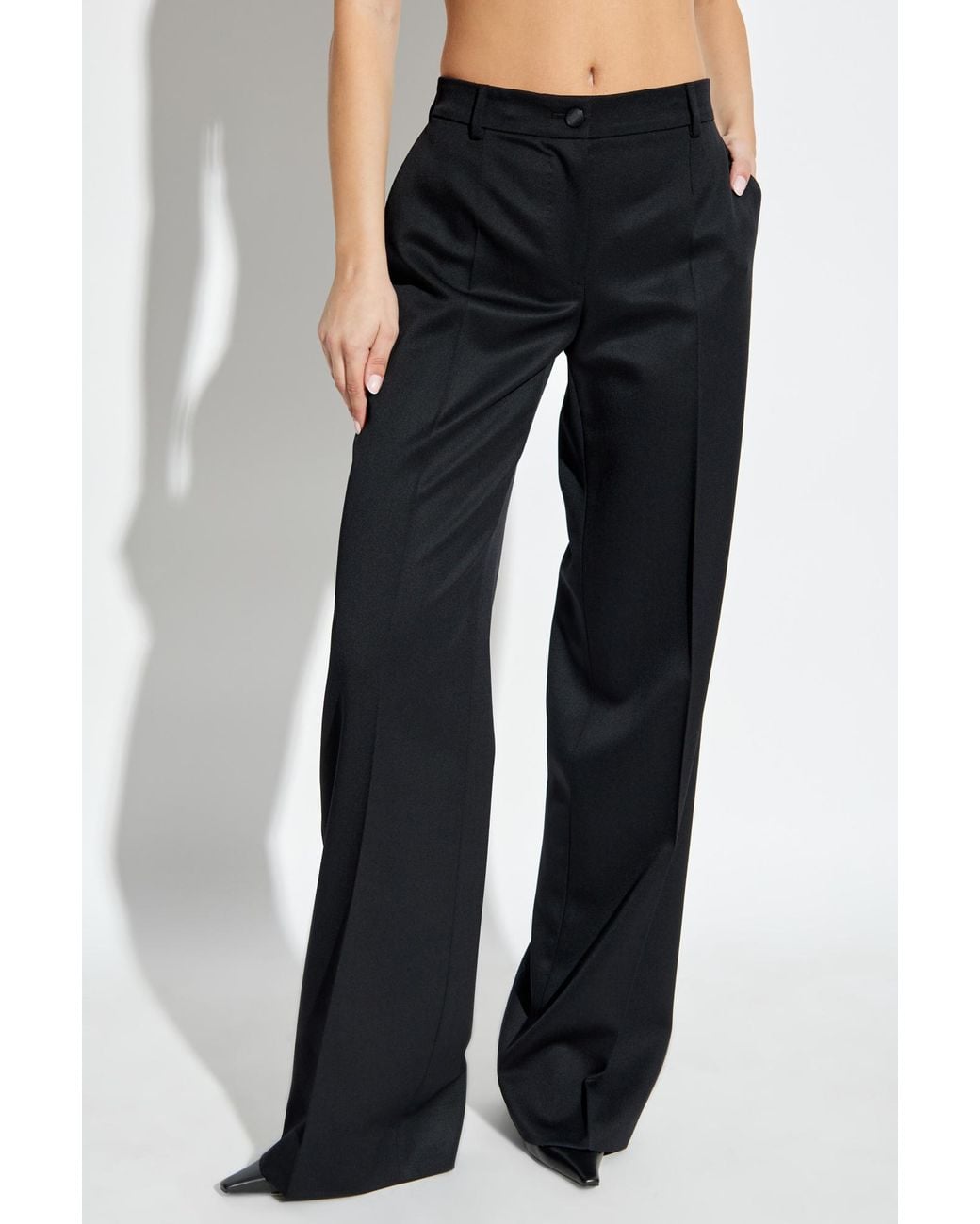 Dolce & Gabbana Black Wool Trousers