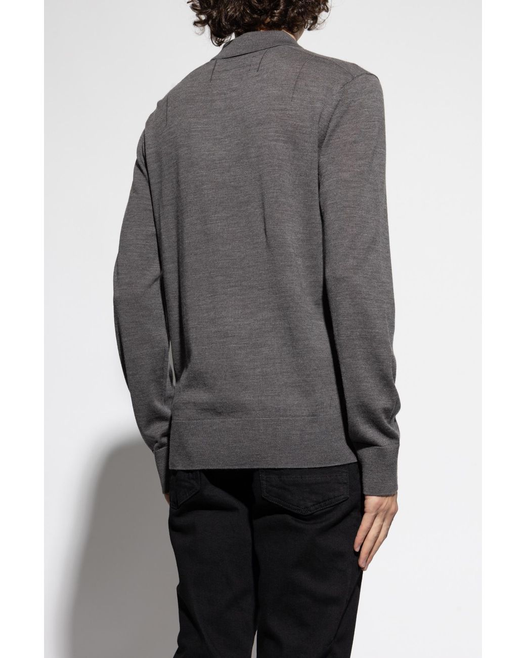 AllSaints Black Polo 'Mode' for men