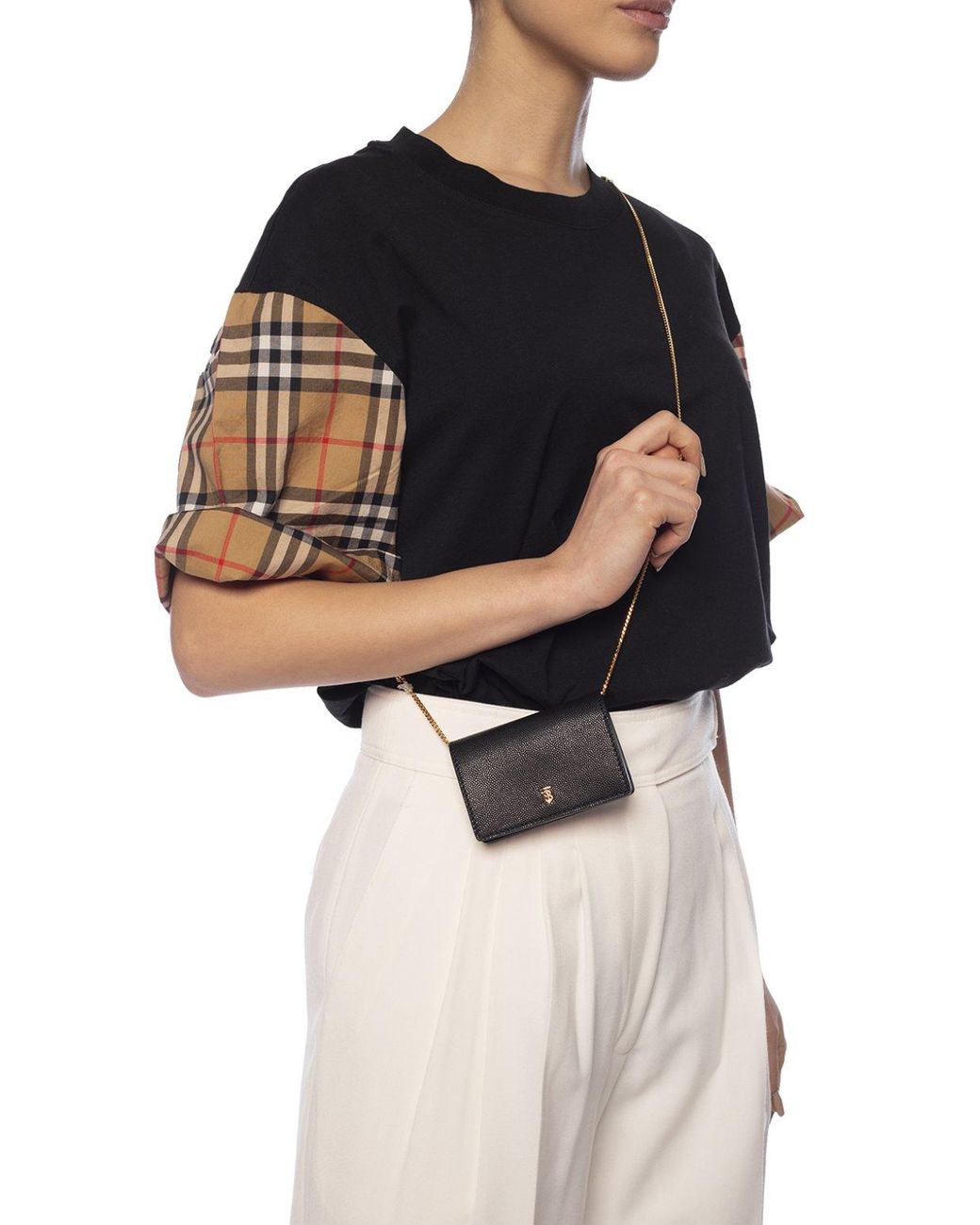 Burberry card holder with chain hotsell