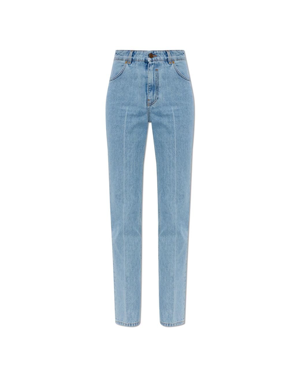 Balmain Blue Straight-Leg Jeans