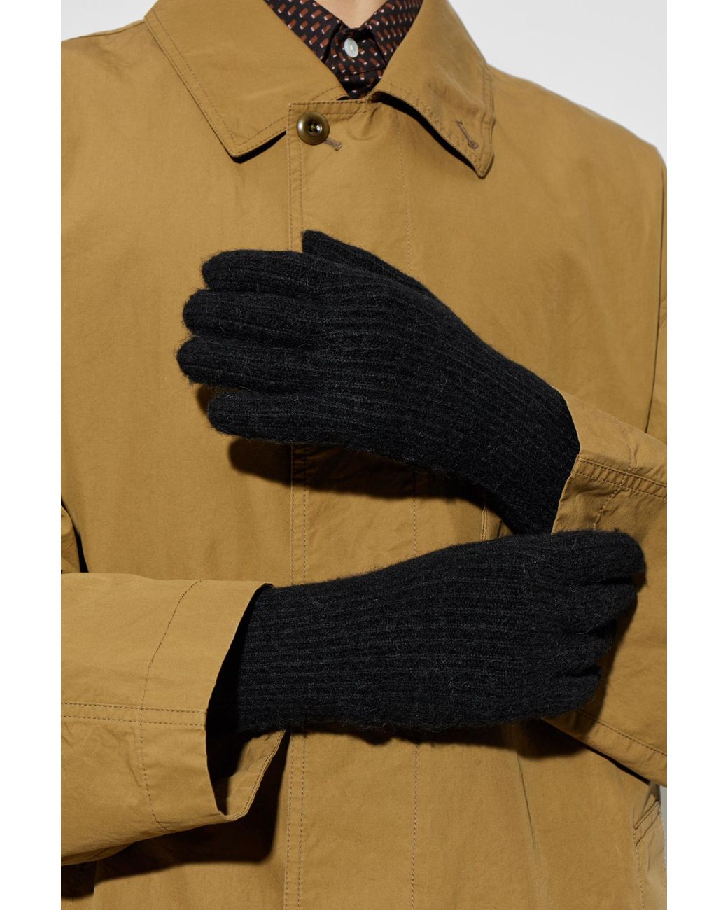 Jacquemus Black Woolen Gloves