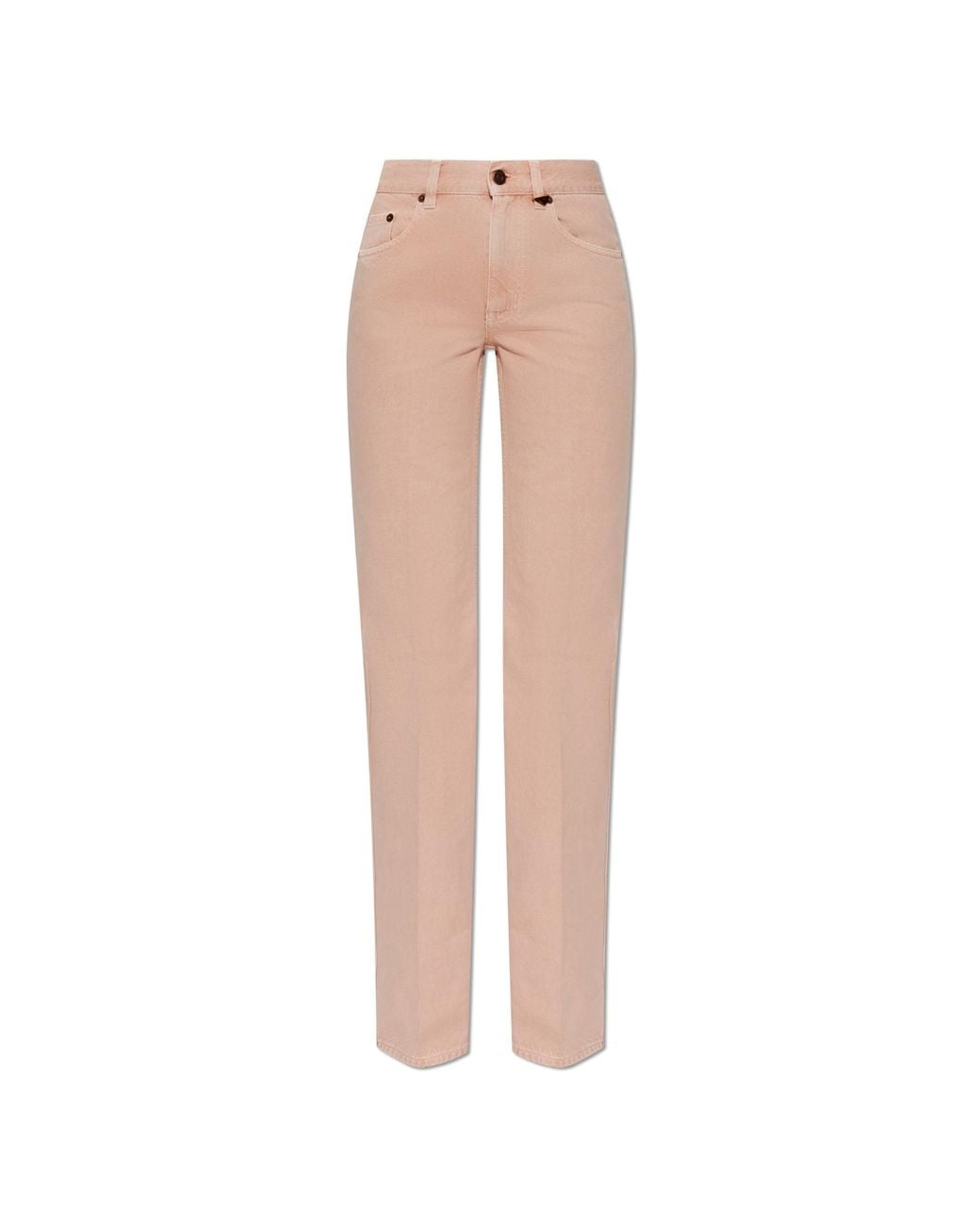 Chloé White Straight-Leg Jeans