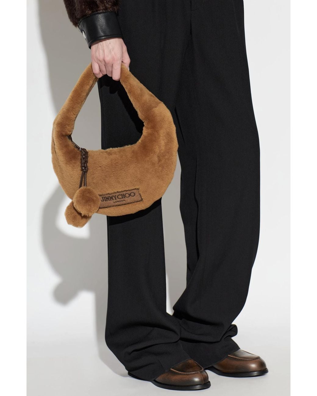Jimmy Choo Brown 'Winter' Shoulder Bag