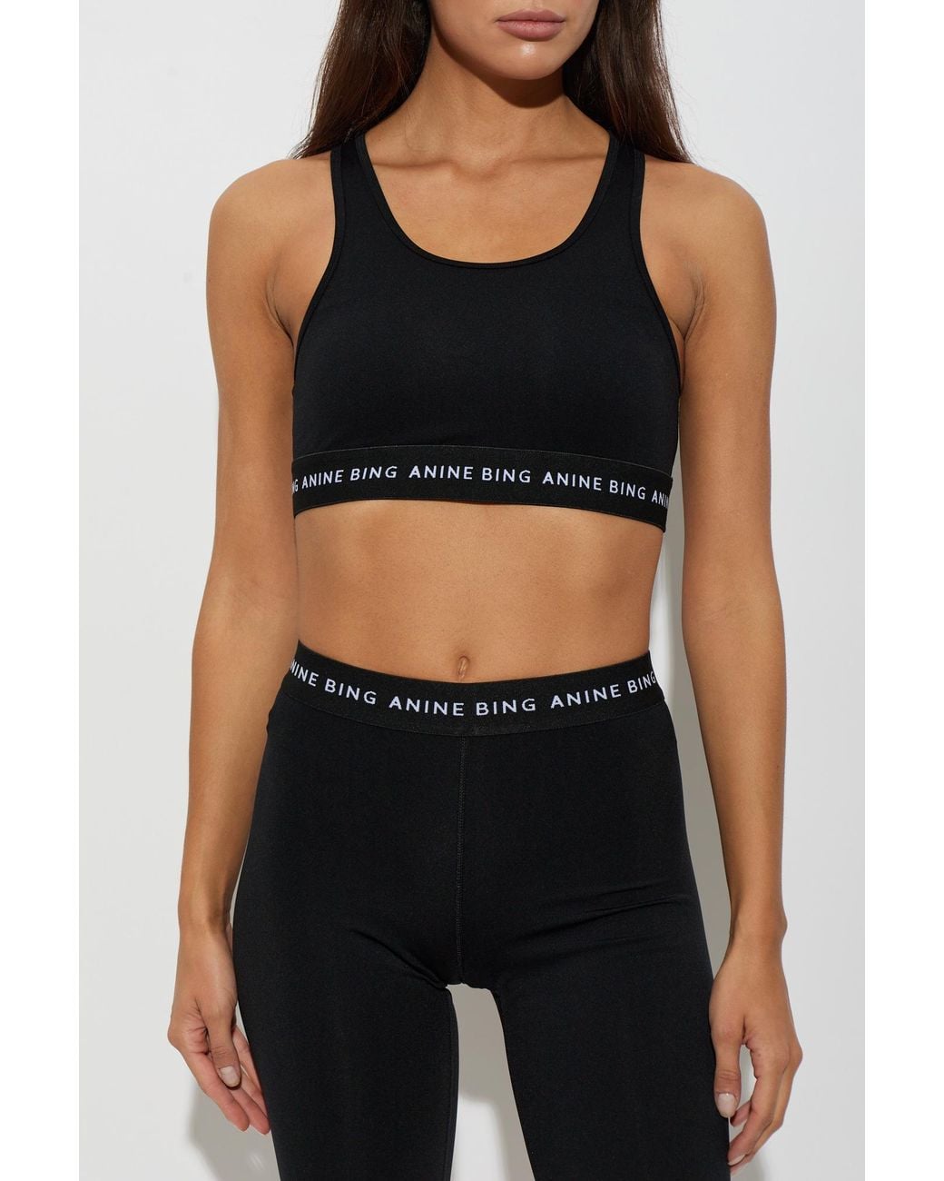 Anine Bing Black 'Nono' Training Bra